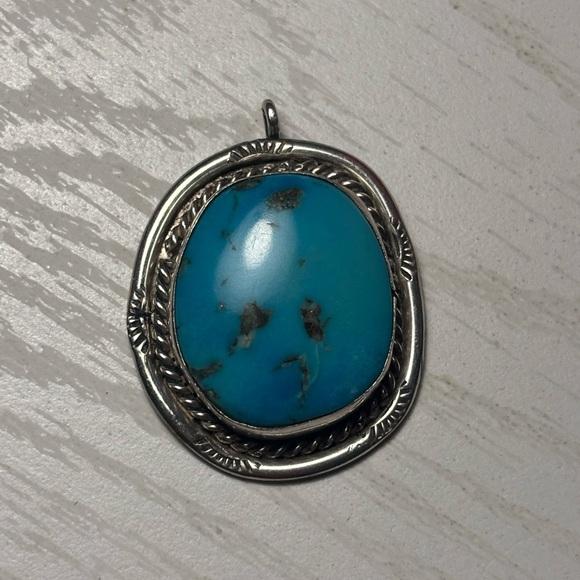 Silver and Turquoise Pendant